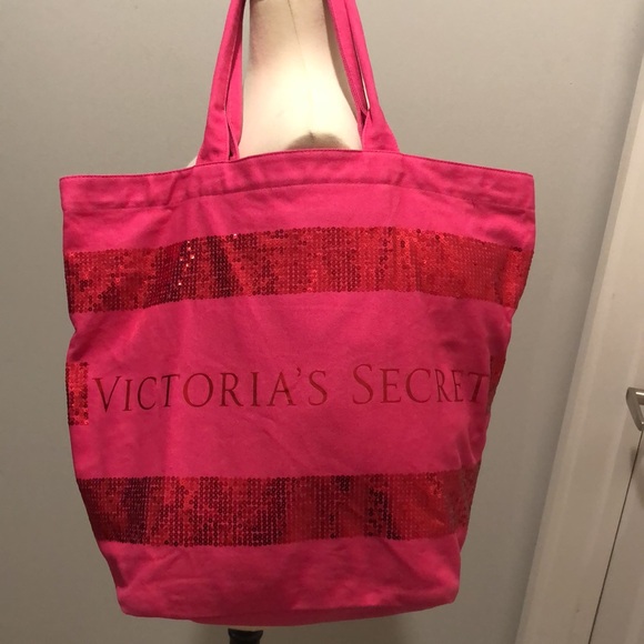 Victoria’s Secret Limited Edition Extra Large Bling Sequin Tote Weekender - Picture 6 of 12